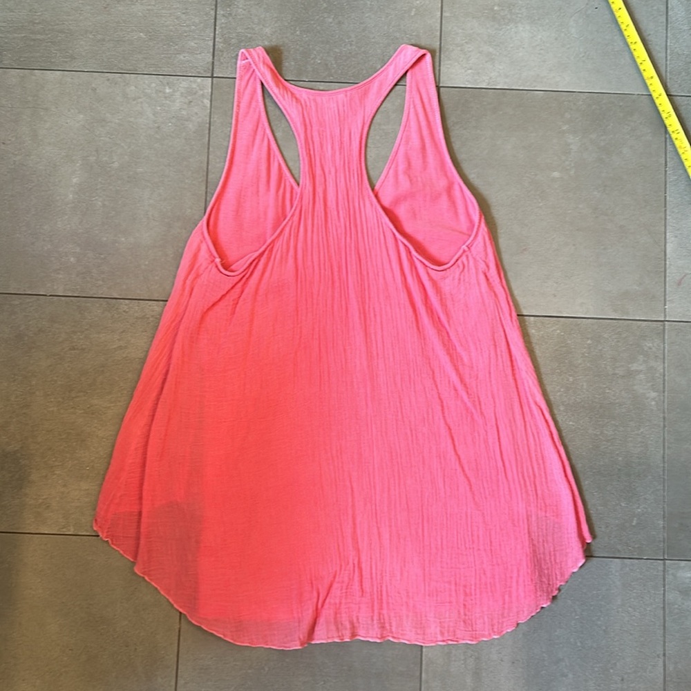 Velvet Long Pink Tank Top - Picture 8 of 13